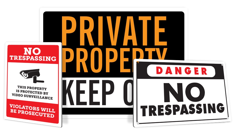 No Trespassing Signs