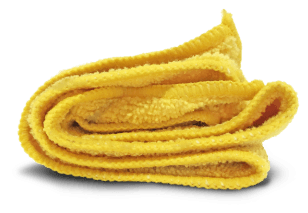 yellow washcloth