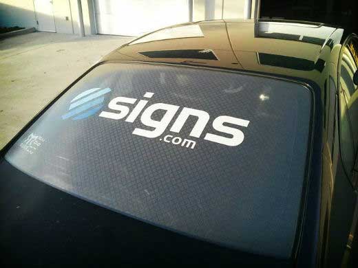Perforated Car Decal Perforated Car Decal